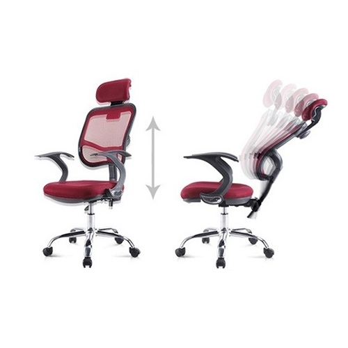 כיסא משרד ארגונומי מסתובב בעל תמיכה אורטופדית