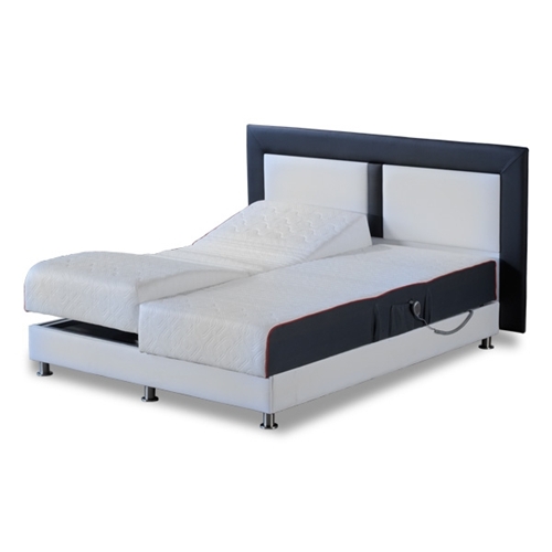 מיטה זוגית חשמלית מתכווננת בעלת מזרנים כפולים