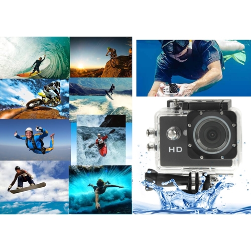 מצלמת וידאו FULL HD לצילום ספורט ואקסטרים + 16GB