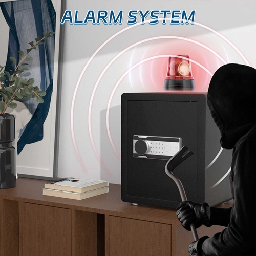 כספת עם מנעול אלקטרוני עם 2 מדפים דגם P04 שטיבאי