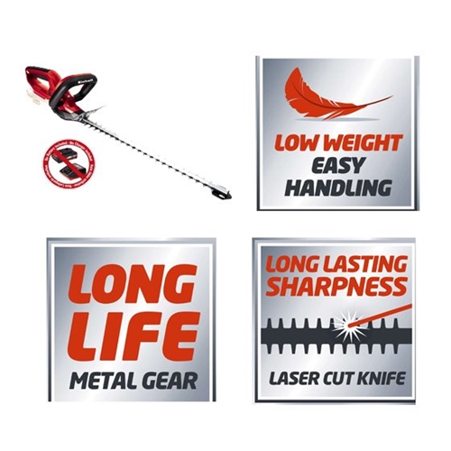 גוף גוזם גדר חיה נטען בלבד פשוט וקל לשימוש Einhell