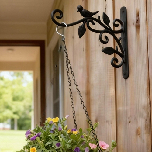 וו תליה מברזל יצוק עם דמות ציפור 86018 טיפות טבע