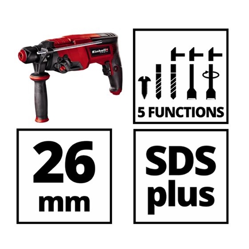 פטישון חשמלי 26 מ"מ מקצועי בהספק 800W מבית Einhell