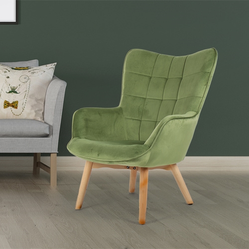 כורסא מלכותית מעוצבת דגם בוסטון - ירוק