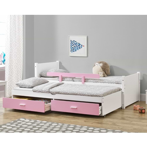 מיטת ילדים מעץ מלא עם מיטת חבר דגם שני HOME DECOR