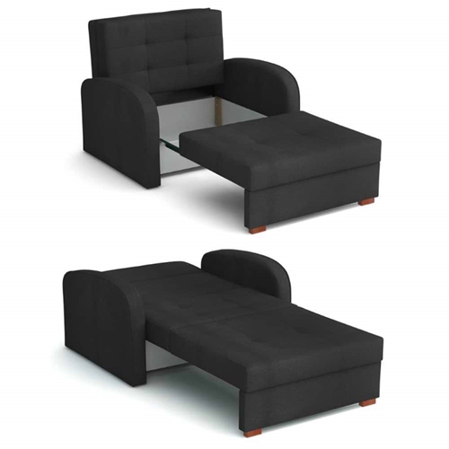 כורסה אירופאית נפתחת למיטה עם ארגז מצעים