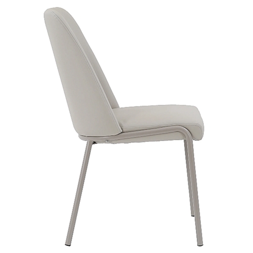 זוג כיסאות ריפוד דמוי עור בז' דגם גלעד HOME DECOR