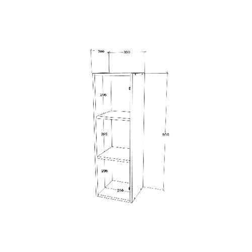 ארונית קלאפה 95/30 ס"מ דגם רונית TUDO DESIGN