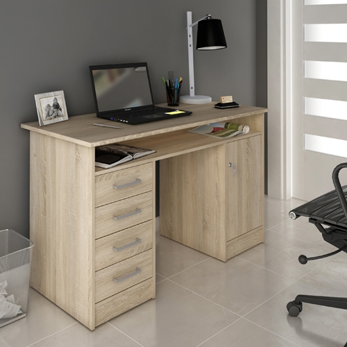 שולחן כתיבה עם שידת מגירות ותאי אחסון תוצרת אירופה