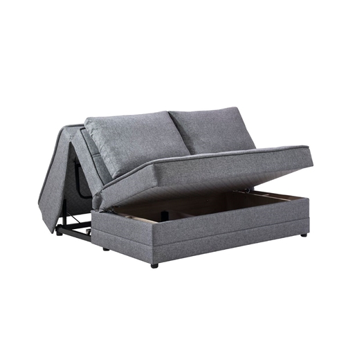 ספת אירוח דו מושבית נפתחת למיטה עם ארגז דגם חן