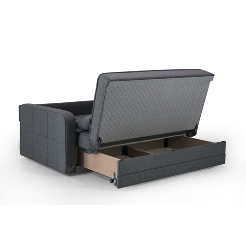 ספת אירוח דו מושבית נפתחת למיטה עם ארגז דגם אורפז