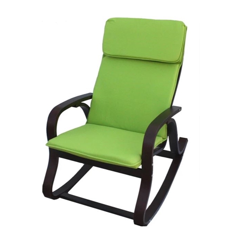 כיסא נדנדה עשוי עץ לבנה חזק מכופף בטכנולוגיה חדישה