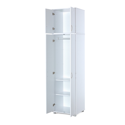 ארון 2 דלתות משולב תליה + ארון עליון דגם 602-602E