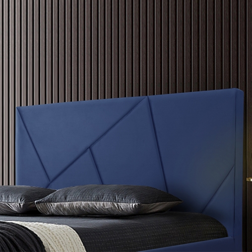 מיטת נוער רחבה ומעוצבת בריפוד בד קטיפתי HOME DECOR