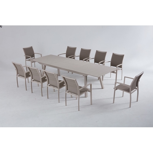 שולחן אלומיניום נפתח לגינה דגם PRINCE מבית H.KLEIN