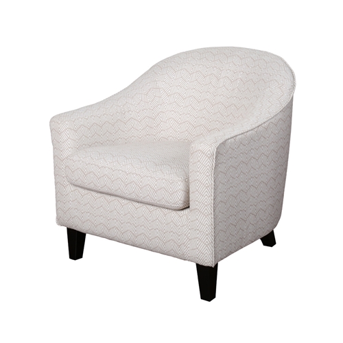 כורסא מעוצבת מרופדת בד עם רגלי עץ מלא HOME DECOR