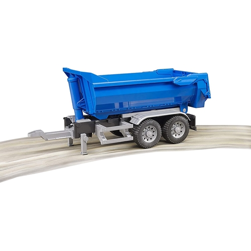 עגלת מטען כחולה מתחברת למשאיות bruder