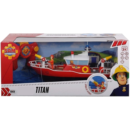 הסירה טיטאן עם דמות של סמי הכבאי עם שלט רחוק