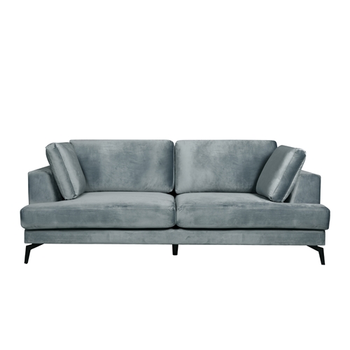 ספה תלת מושבית מרופדת בד קטיפתי HOME DECOR