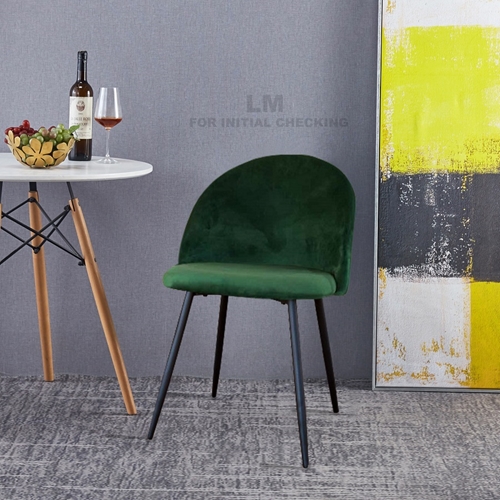 כיסא מרופד קטיפה לפינת אוכל דגם ברצלונה