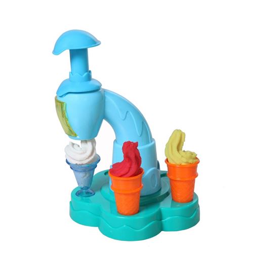 ערכת בצק למשחקי יצירה ודמיון - מכונת גלידה עם מגוון אביזרים