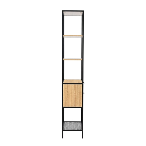כוננית ספריית מתכת ועץ  48 ס"מ איתמר Tudo Design