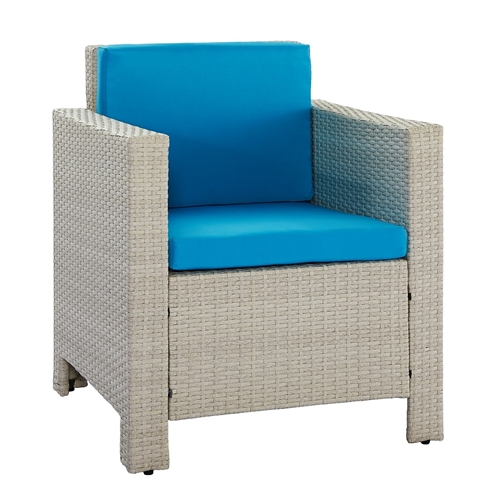 מערכת ישיבה לגינה 4 חלקים קנקון צבע כחול