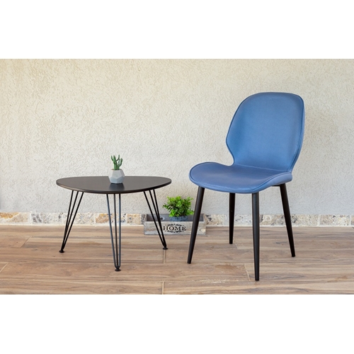 סט 4 כיסאות מרופדים דמוי עור לפינת אוכל דגם מרסיי