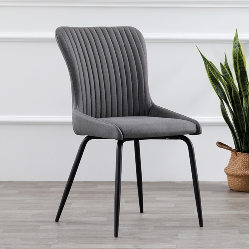 סט 4 כיסאות מפוארים לפינת אוכל מרופדים בד מילאנו