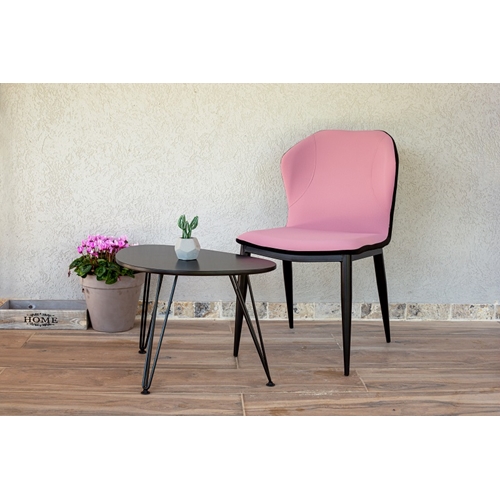 סט 4 כיסאות מרופדים דמוי עור לפינת אוכל דגם נאפולי