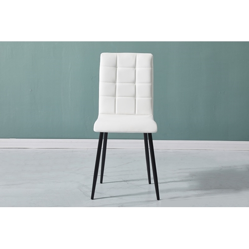 סט 4 כיסאות מרופדים דמוי עור לפינת אוכל דגם רויאל