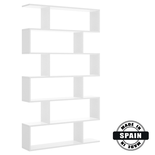 יחידת מדפים כוורת לבן מבריק תוצרת ספרד HOME DECOR