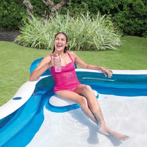 בריכה מתנפחת מרובעת עם מושבים INTEX 56475