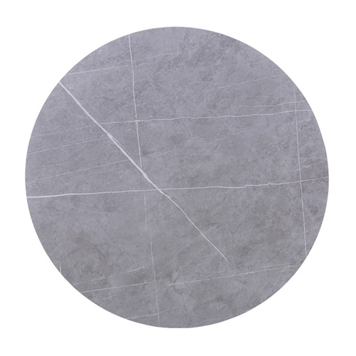 פינת אוכל עגולה עם שולחן פלטת אבן ייחודית +4 כסאות