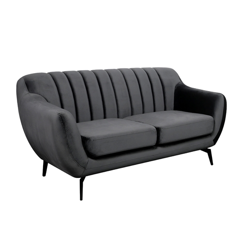 ספה דו מושבית מבד קטיפה דגם פורטו HOME DECOR