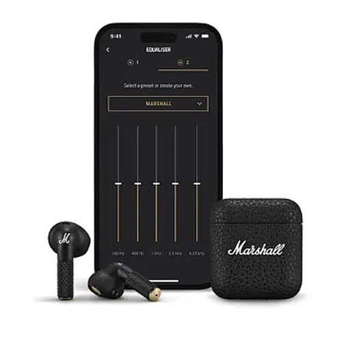 אוזניות אלחוטיות דגם Marshall Minor IV מארשל שחור