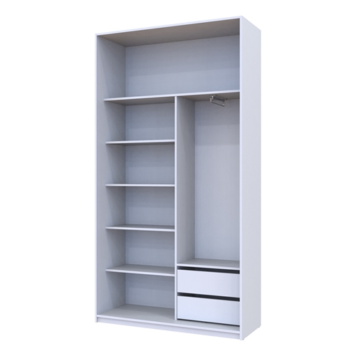 ארון הזזה 120 ס"מ+דלת מראה ומגירות ערן HOME DECOR