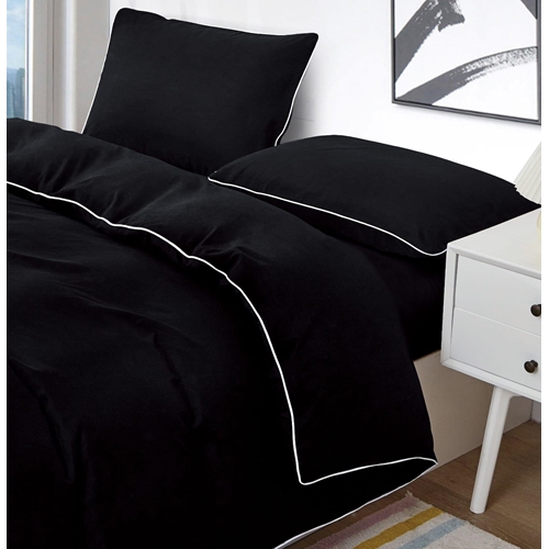 סט מצעים זוגי דגם קרל 160/200 ס"מ 100% סאטן אל קמט