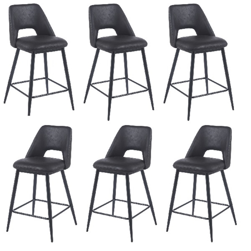 סט 6 כיסאות בר דגם ליאו בר LEONARDO