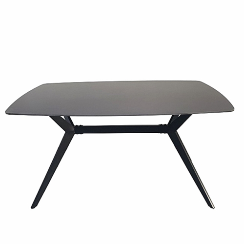 פינת אוכל מקרמיקה+6 כיסאות מונקו שחור Tudo Design