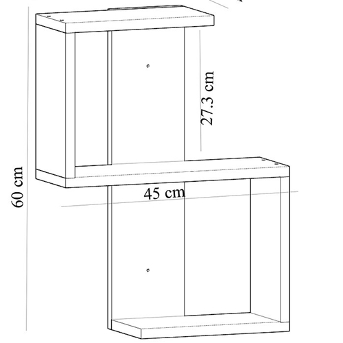 מדף כוורת מעוצב דגם Octa מבית HOMAX
