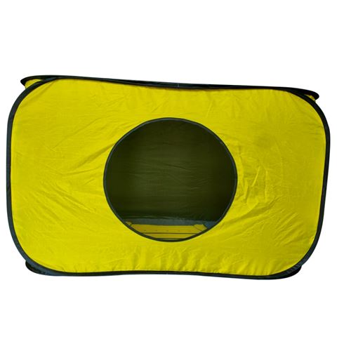 אוהל קוקומלון בעיצוב אוטובוס בית ספר צהוב עם דמויות מאויר...