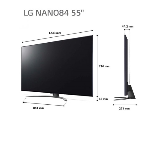 מסך "75 LG NanoCell UHD 4K 75NANO846QA