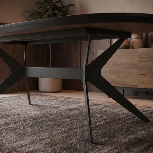 שולחן אוכל אובלי נפתח 1.8-3.0 מ' חרמון HOME DECOR