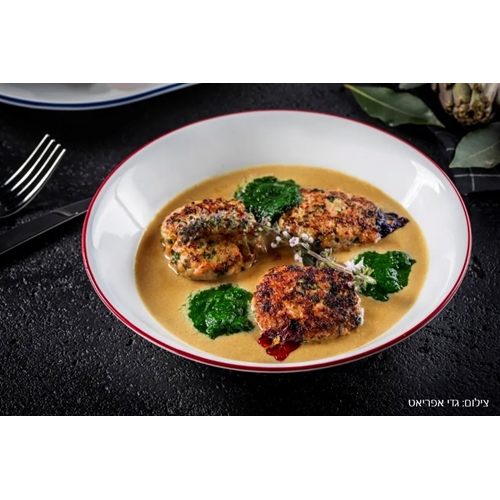 6 צלחות פסטה קורל פס אדום דגם Z29090 קורנינג