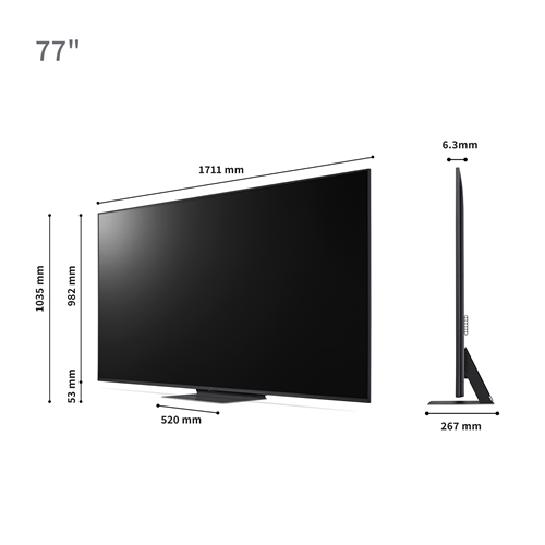 טלוויזיה "77 LG OLED77C36LC OLED EVO Smart TV 4K