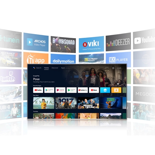 טלוויזיה "65 QLED 4K Google TV דגם TCL 65C645