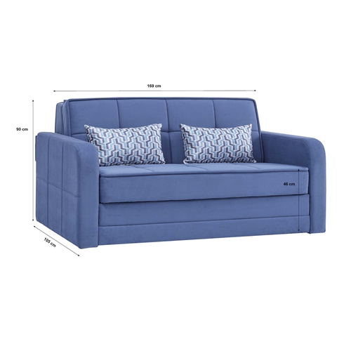 ספה דו מושבית נפתחת למיטה דגם אודרי HOME DECOR