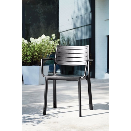 פינת אוכל שולחן מאלומיניום נפתח ברצלונה + 6 כיסאות