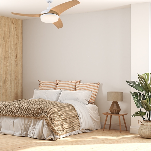 מאוורר תקרה דגם "42 WESTINGHOUSE VALERIA לבן עץ